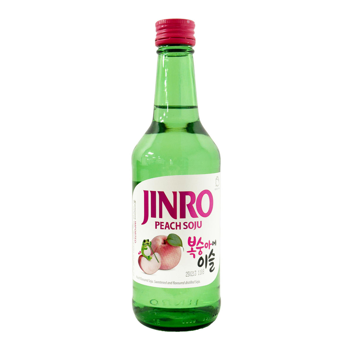 Jinro peach flavoured soju