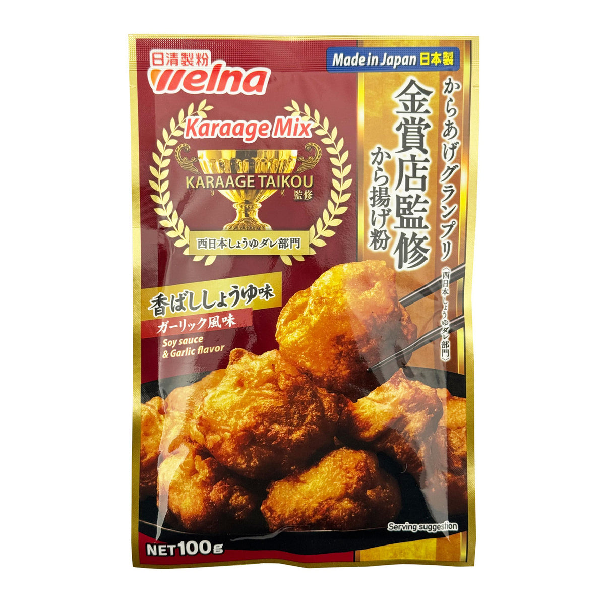 Nissin seifun welna kara age soy sauce and garlic flavour coating mix