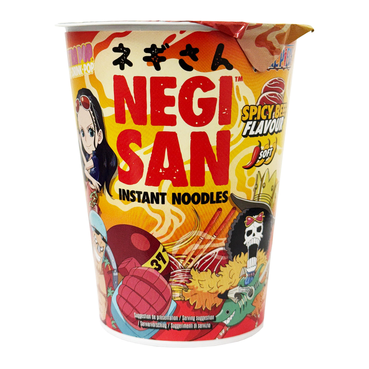 One Piece Negisan Spicy Beef Flavour Instant Cup Noodles