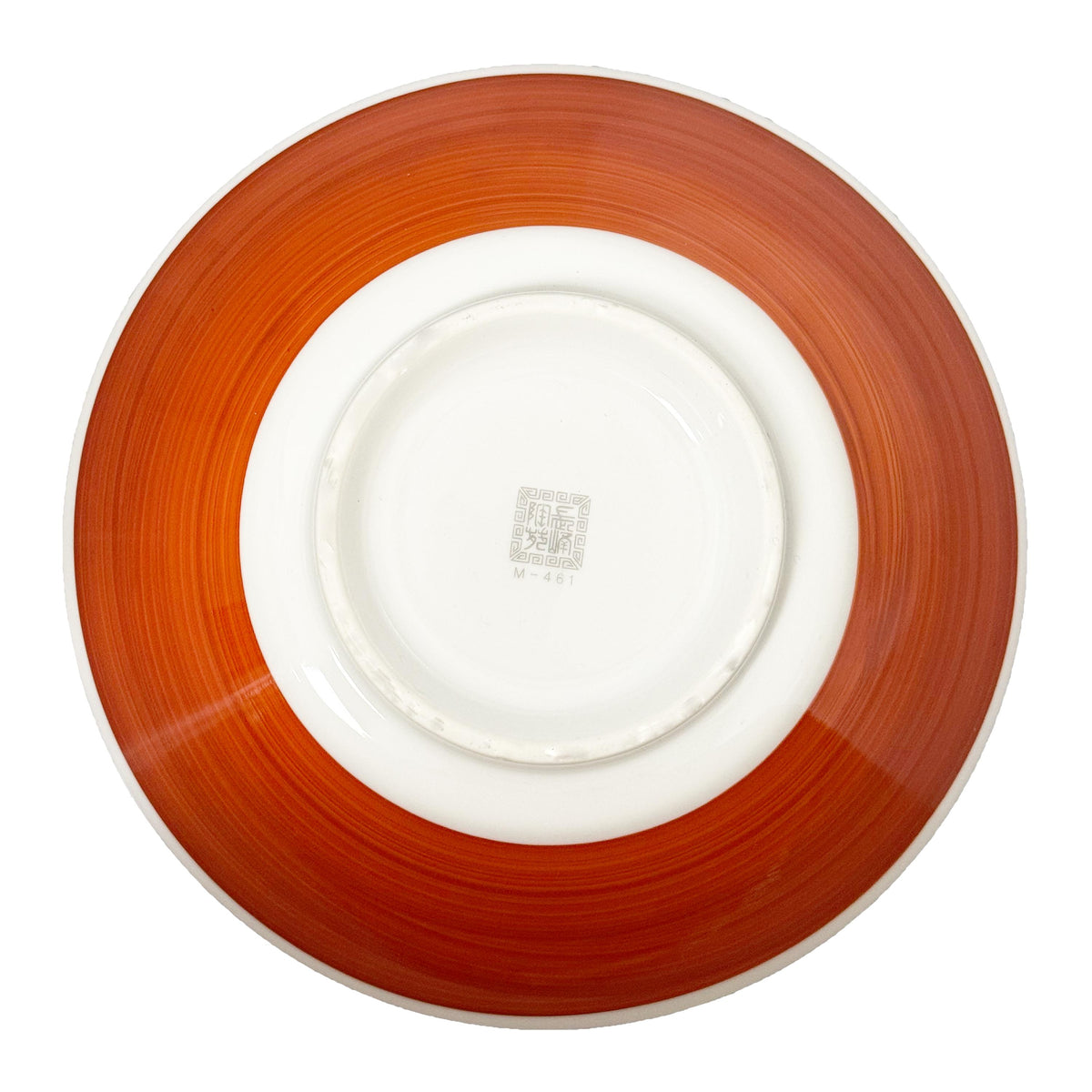 Ceramic Ramen Bowl, Red-wrapped with Bird Pattern - 2