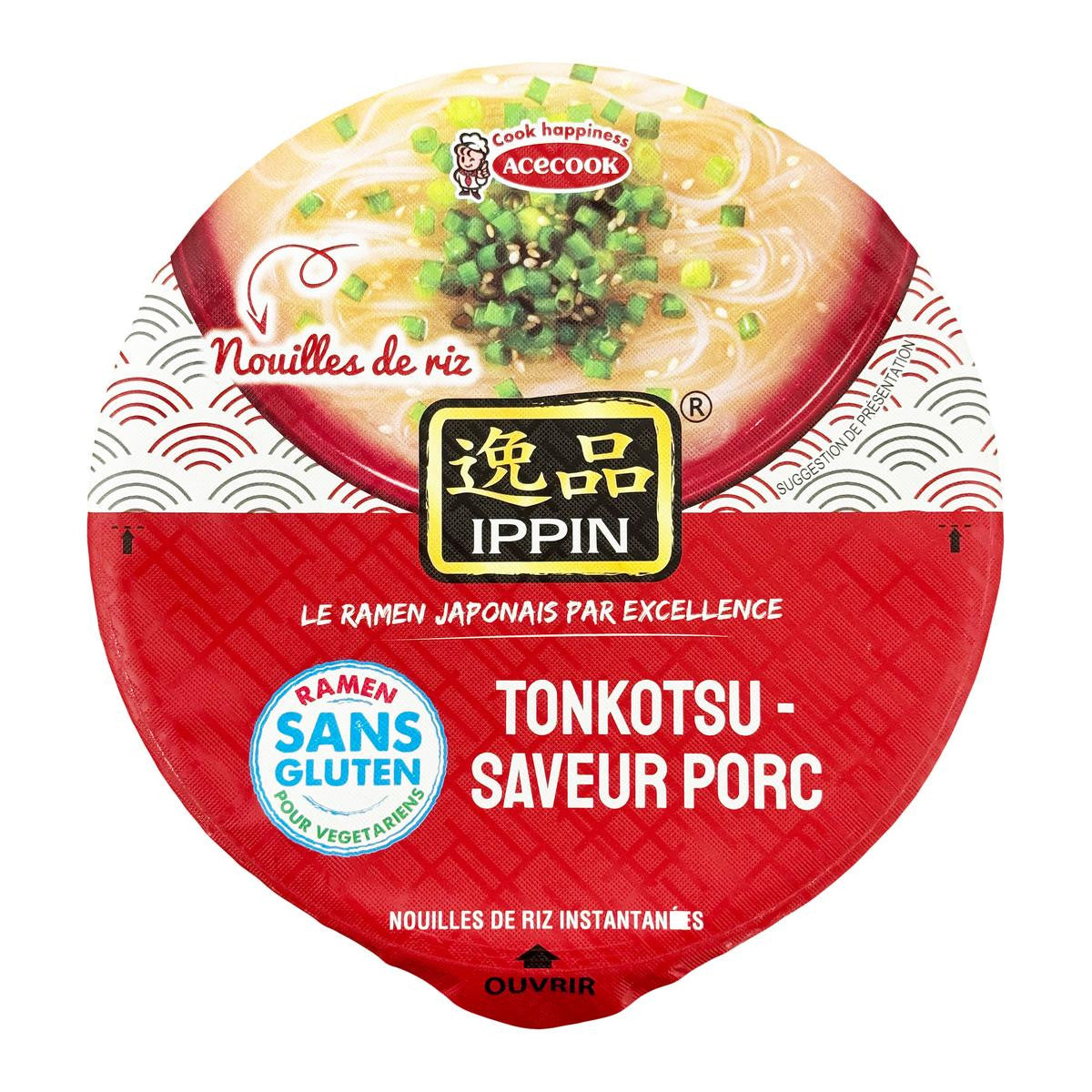 Ace cook ippin tonkotsu gluten free ramen bowl noodles
