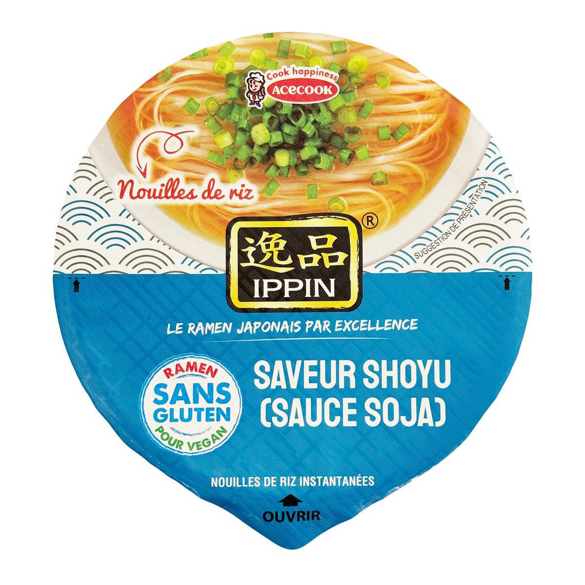 Ace cook ippin soy sauce gluten free ramen bowl noodles
