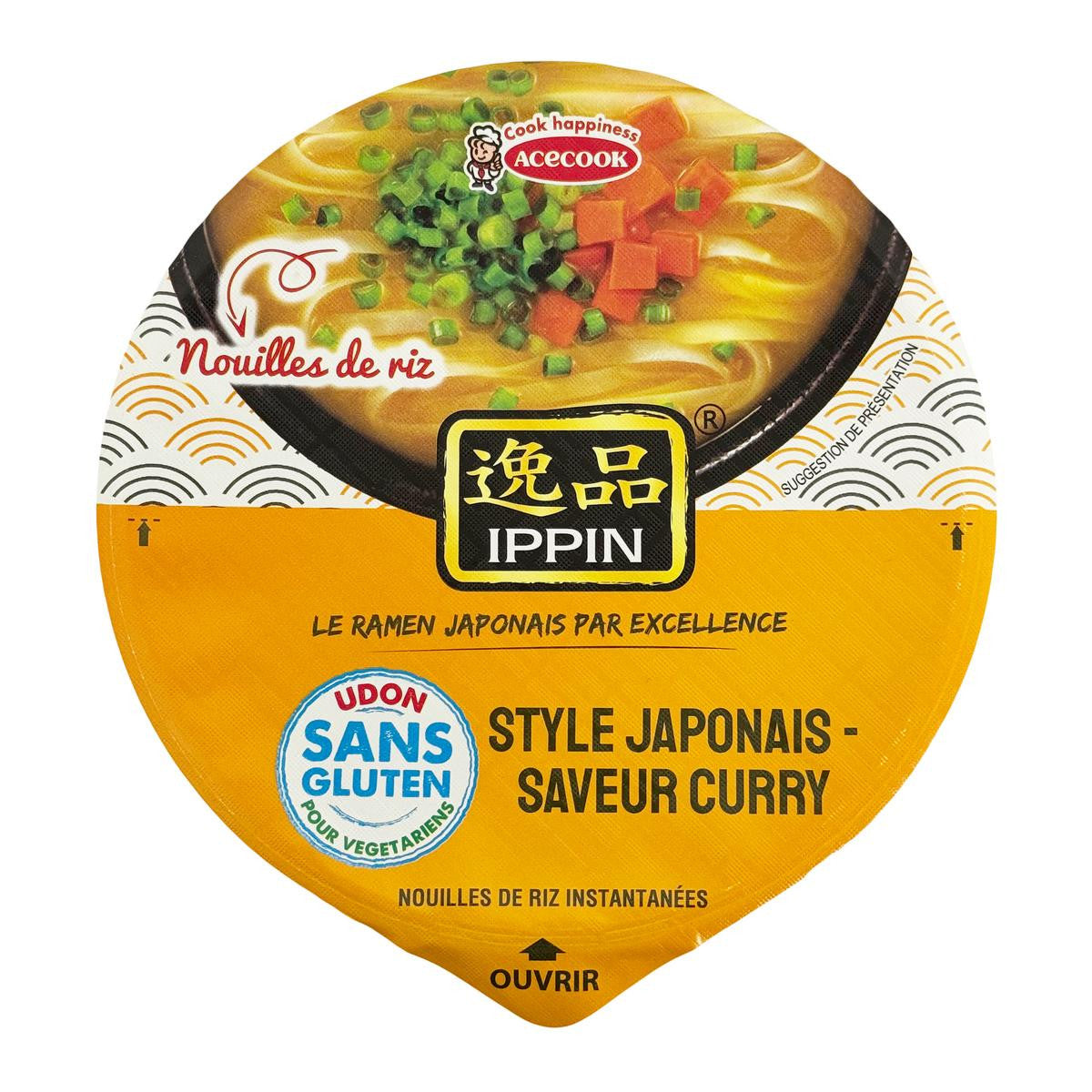 Ace cook ippin japanese style curry gluten free udon bowl noodles