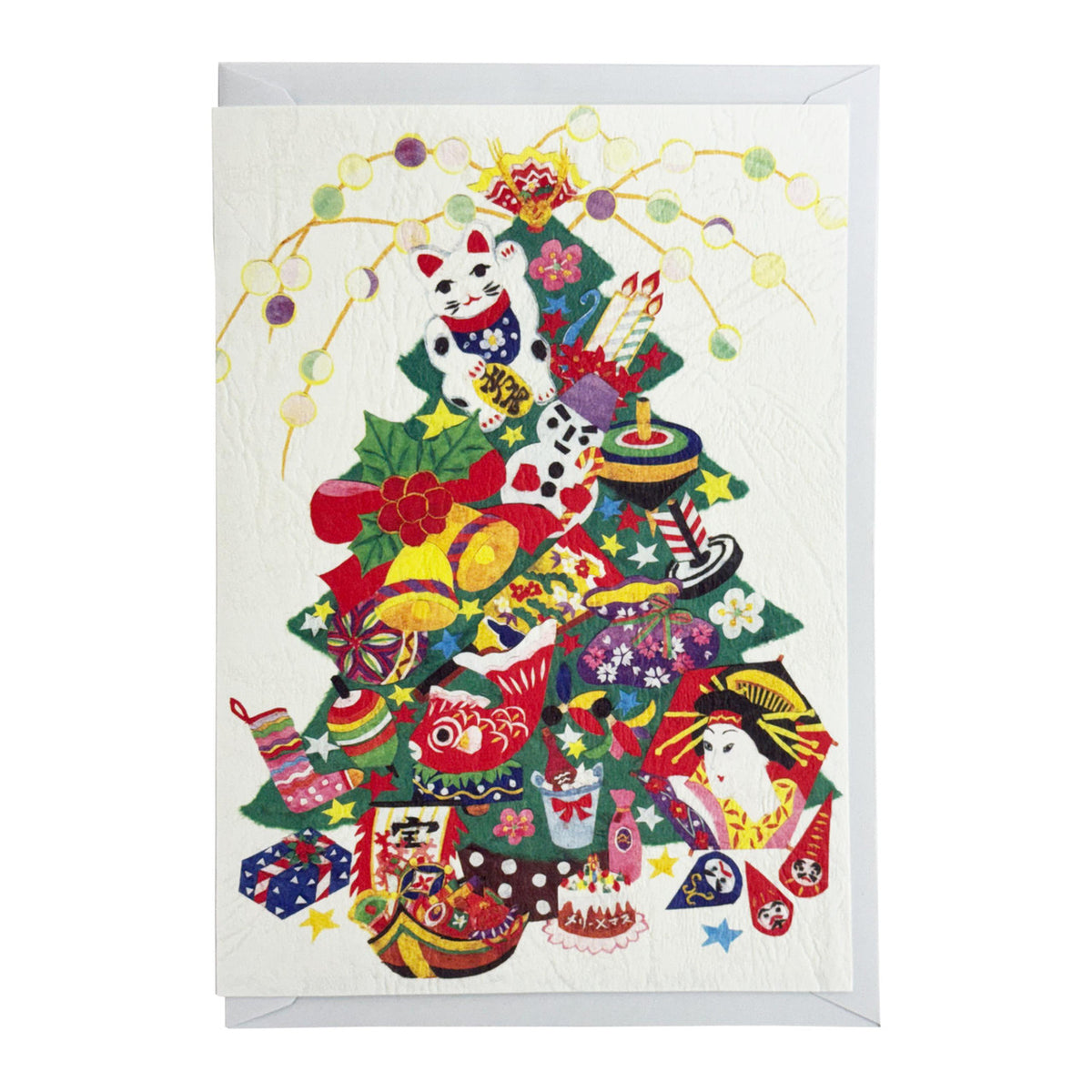 Fukuiasahido japanese style christmas tree card