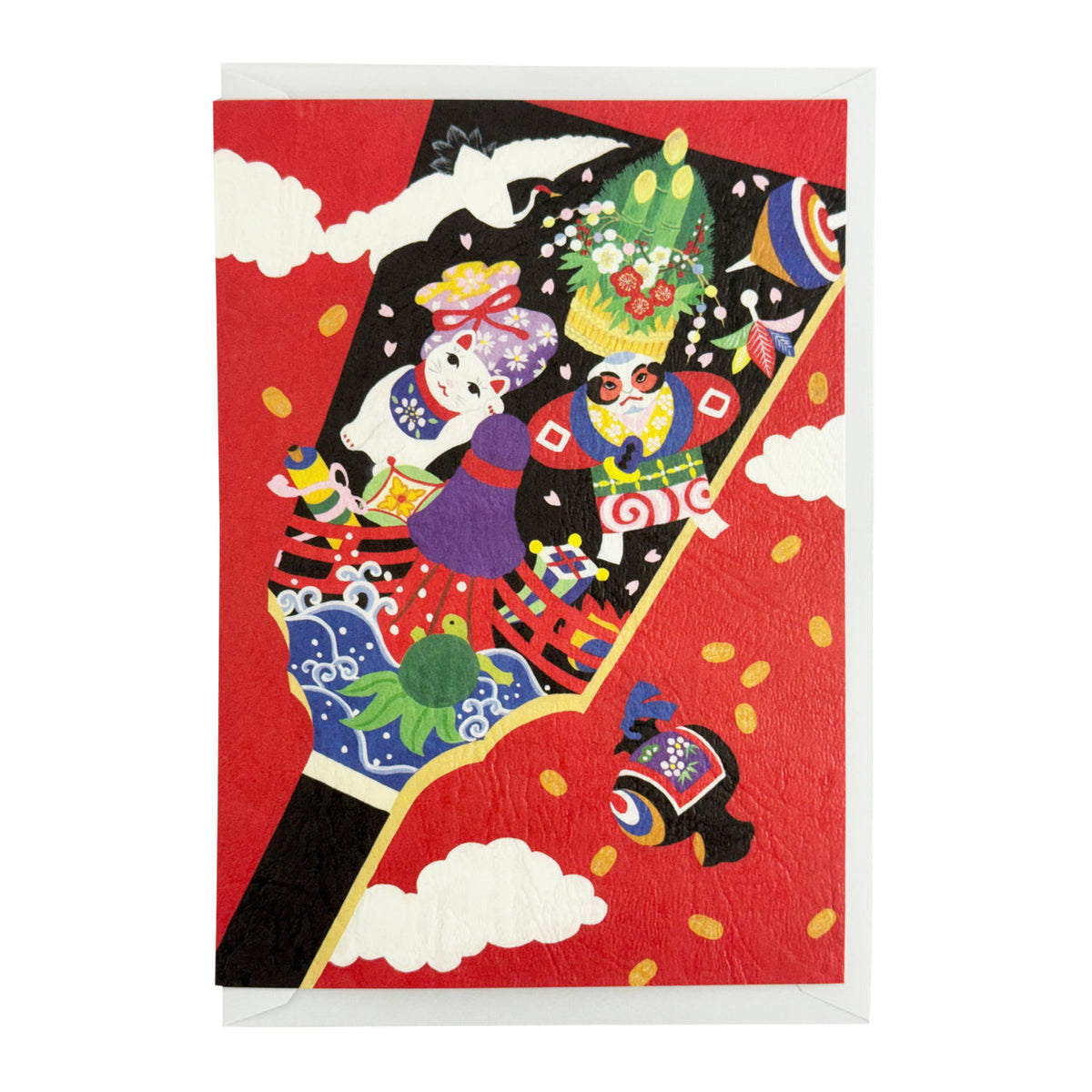 Fukuiasahido new year hagoita card