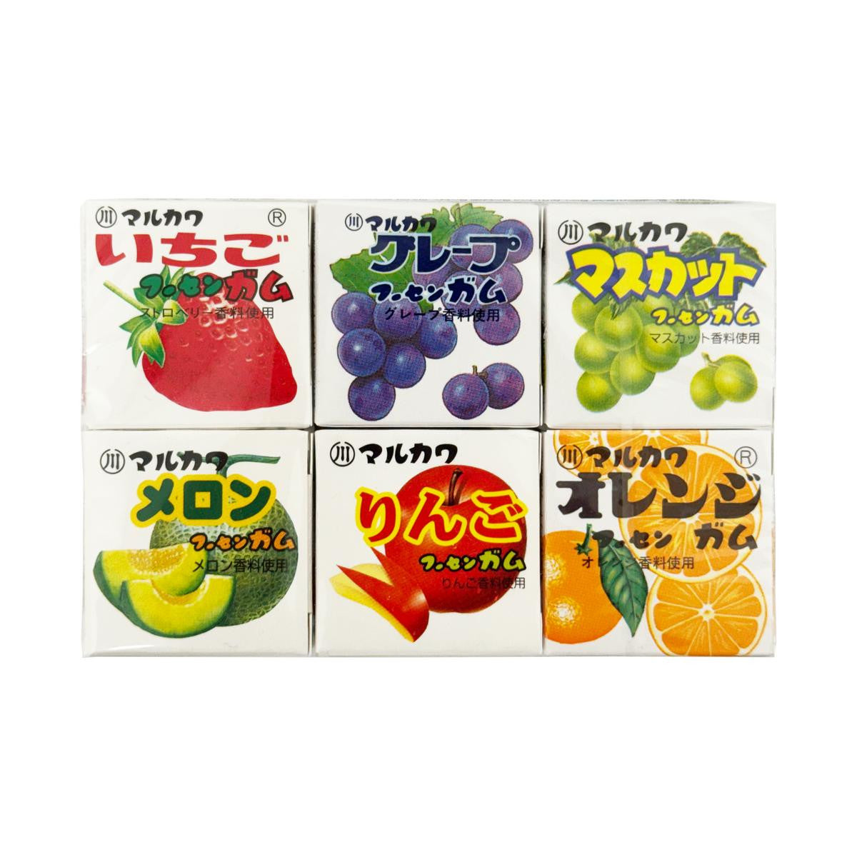 Marukawa assorted fruit marble chewing gum