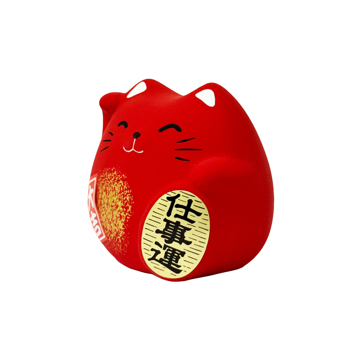 Feng Shui Lucky Cat Ornament, Red