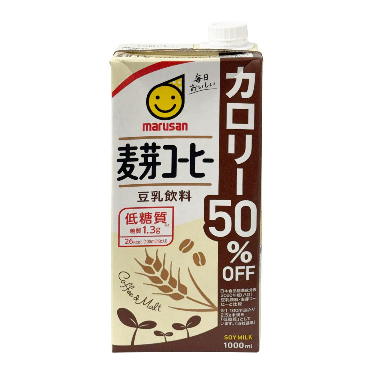 Marusanai low calorie malt coffee soy milk drink