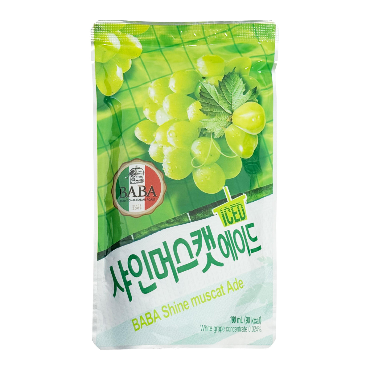 Woongjin BABA Shine Muscat Ade Pouch Drink