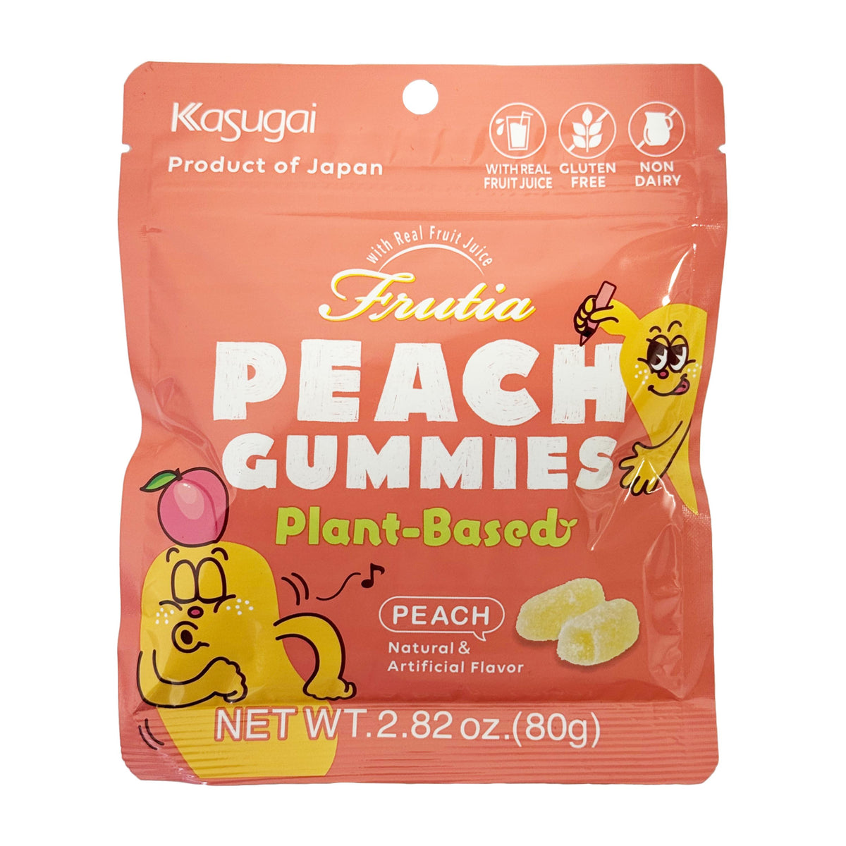 Kasugai Plant-Based Peach Gummies