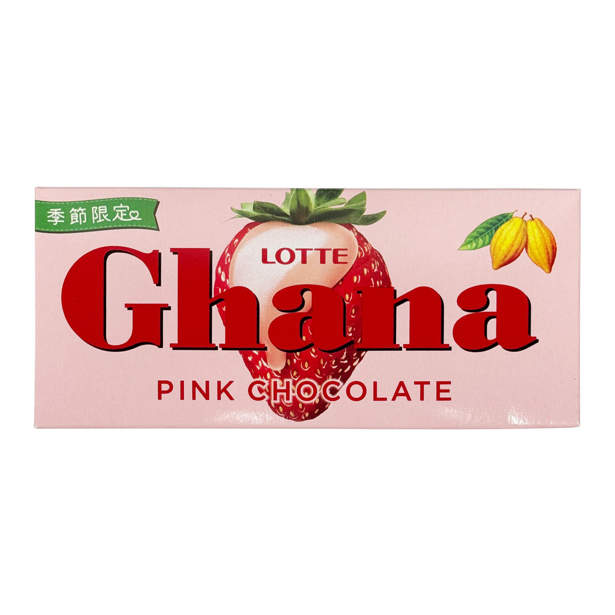 Lotte Ghana Pink Chocolate Bar (Strawberry)