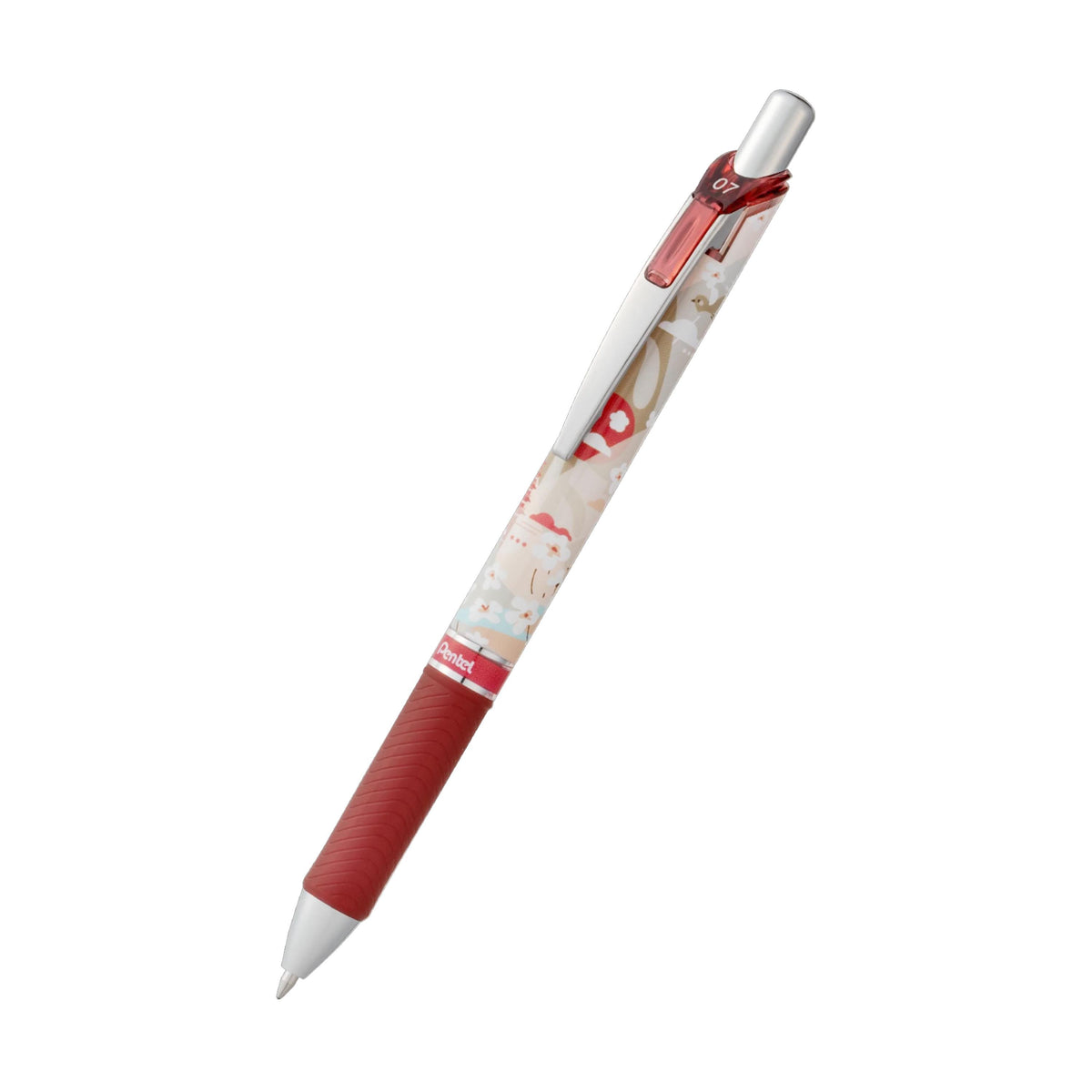 Pentel EnerGel Nature Edition Gel Roller Pen, Black Ink, 0.7mm, Landscape Design