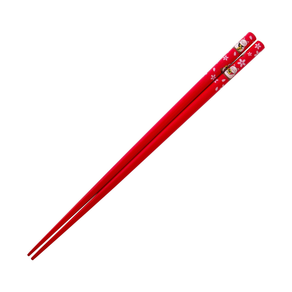Tanaka Hashiten Lucky Cat Chopsticks, Assorted Colours - 22.5cm