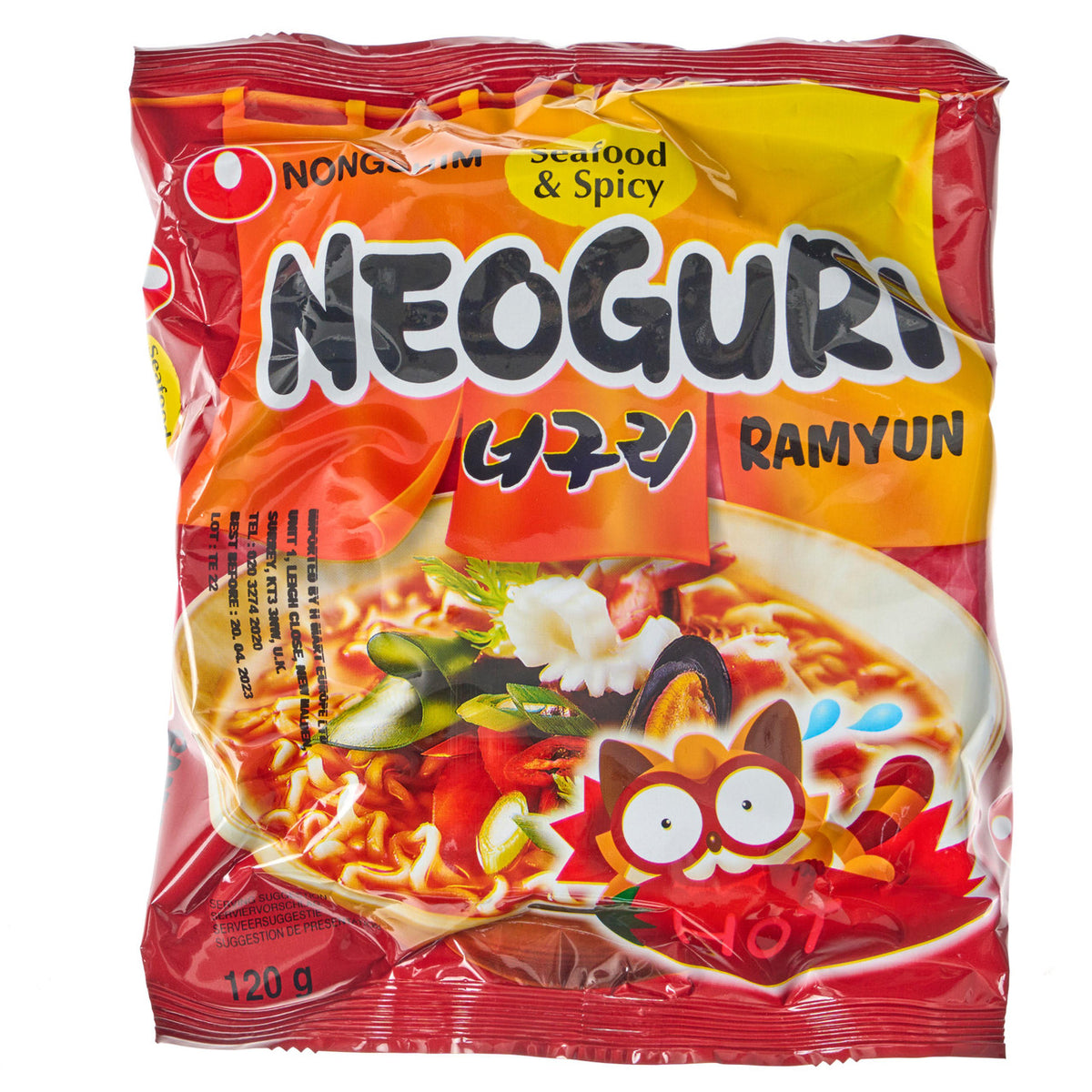 Nong shim neoguri seafood spicy ramen