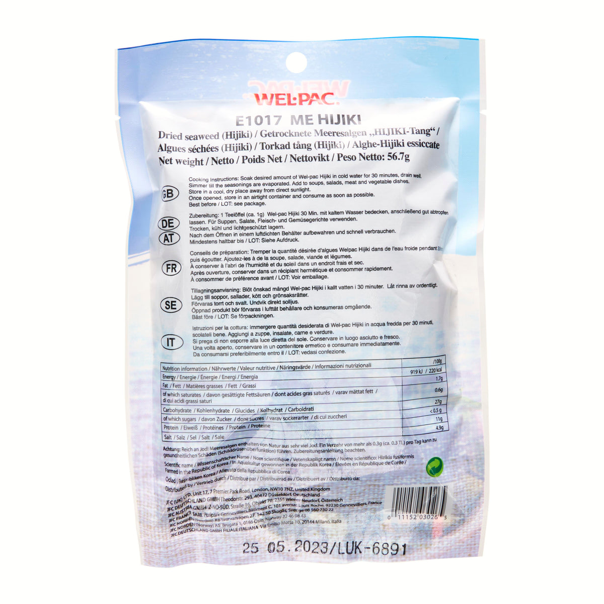 Wel-Pac Dried Hijiki Seaweed