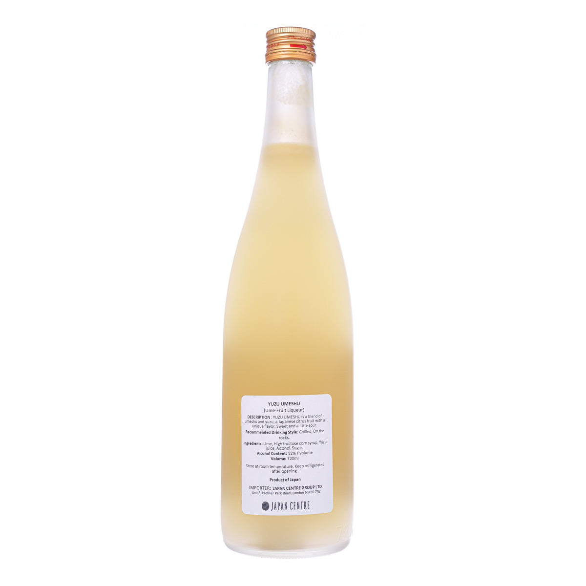 Nakatashokuhin Umeshu Plum Wine Liqueur with Yuzu Citrus
