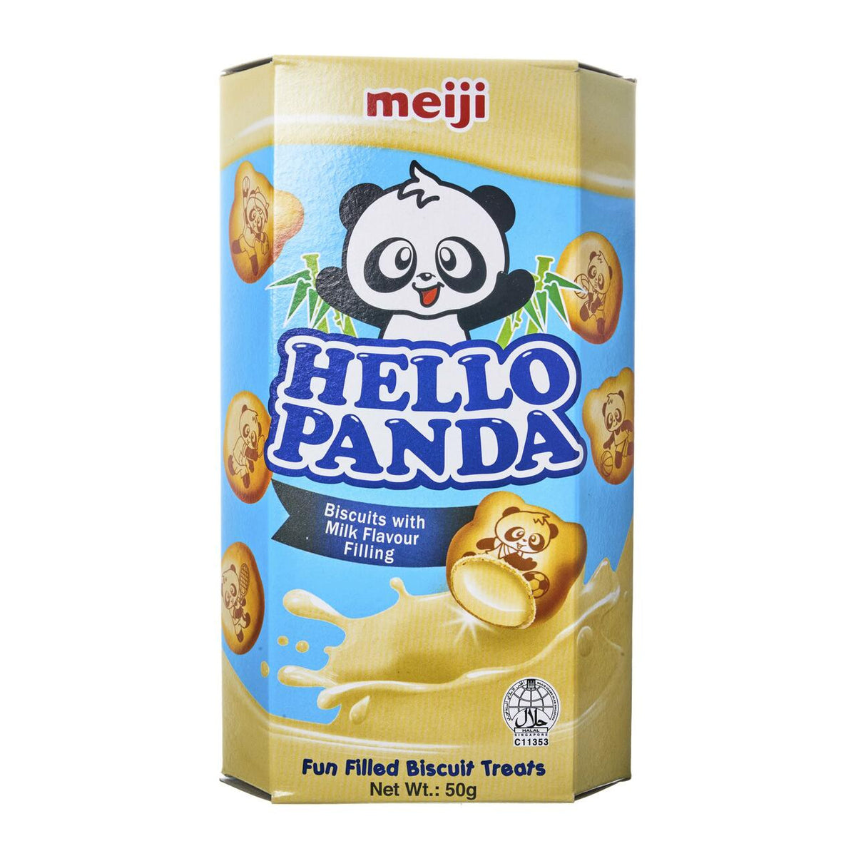 Meiji hello panda milk cream biscuits singaporean