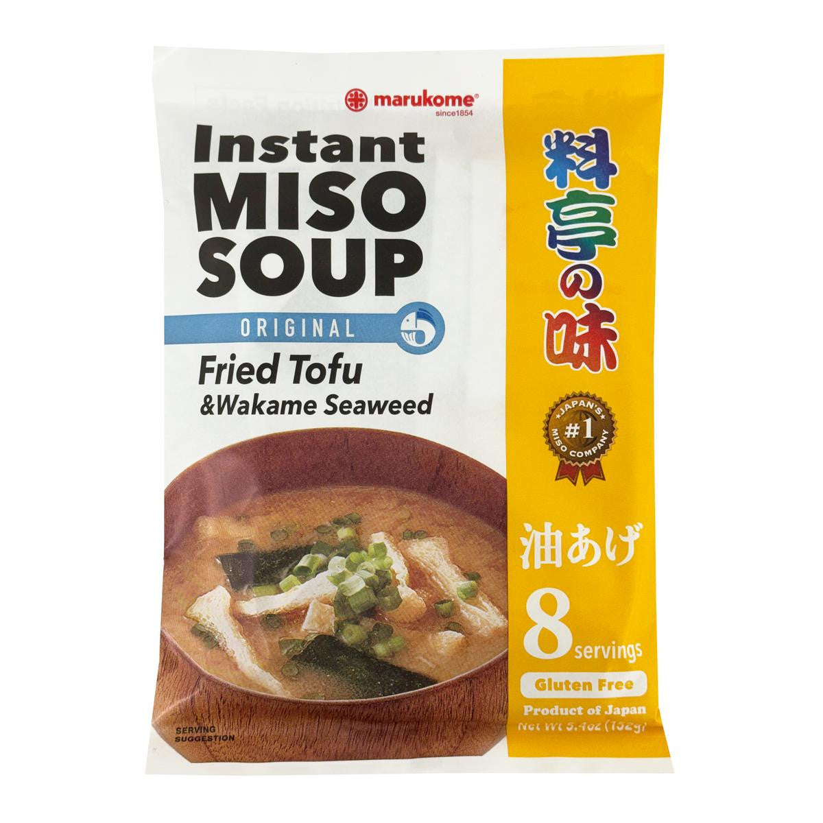 Marukome instant miso soup fried tofu