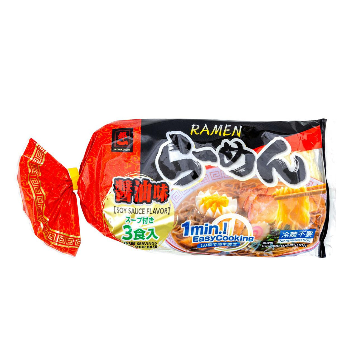Miyakoichi pre cooked soy sauce ramen