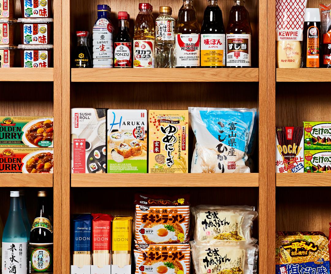 Authentic Japanese products on display