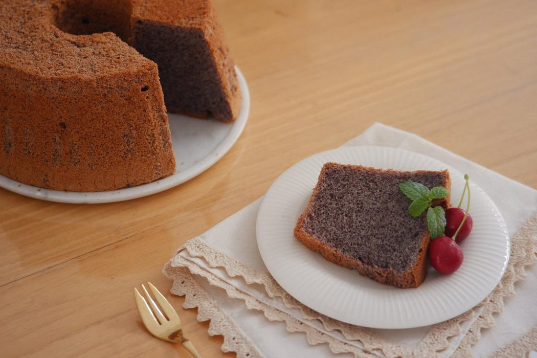 Hojicha Roasted Green Tea Chiffon Cake Recipe