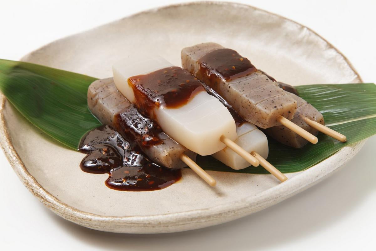 Konnyaku Dengaku Skewers with Miso Sauce Recipe