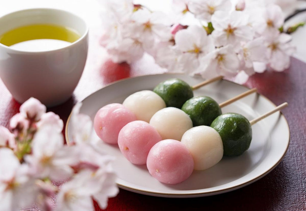 Sanshoku Dango Three Coloured Shiratama Rice Dumplings Recipe