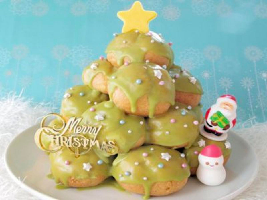 Matcha Glazed Croquembouche Recipe
