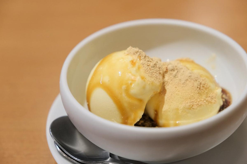 Kinako soy bean flour ice cream recipe