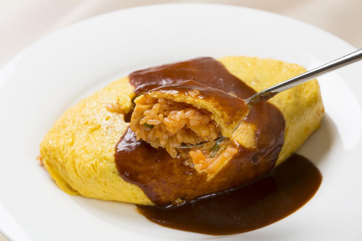 Omurice with Beef and Demi-glace Sauce Recipe