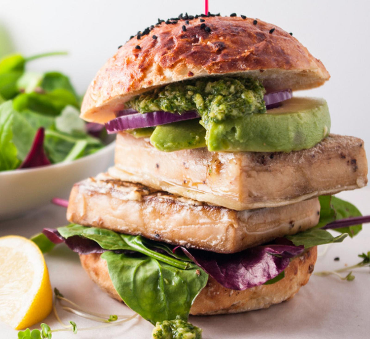 Tofu steak burger