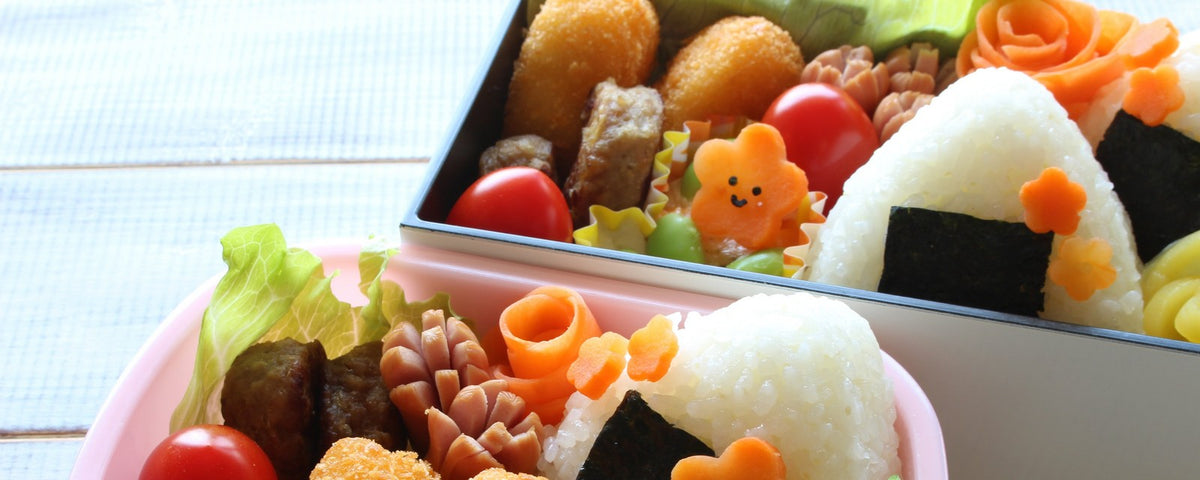 Cute styled Japanese bento lunch boxes