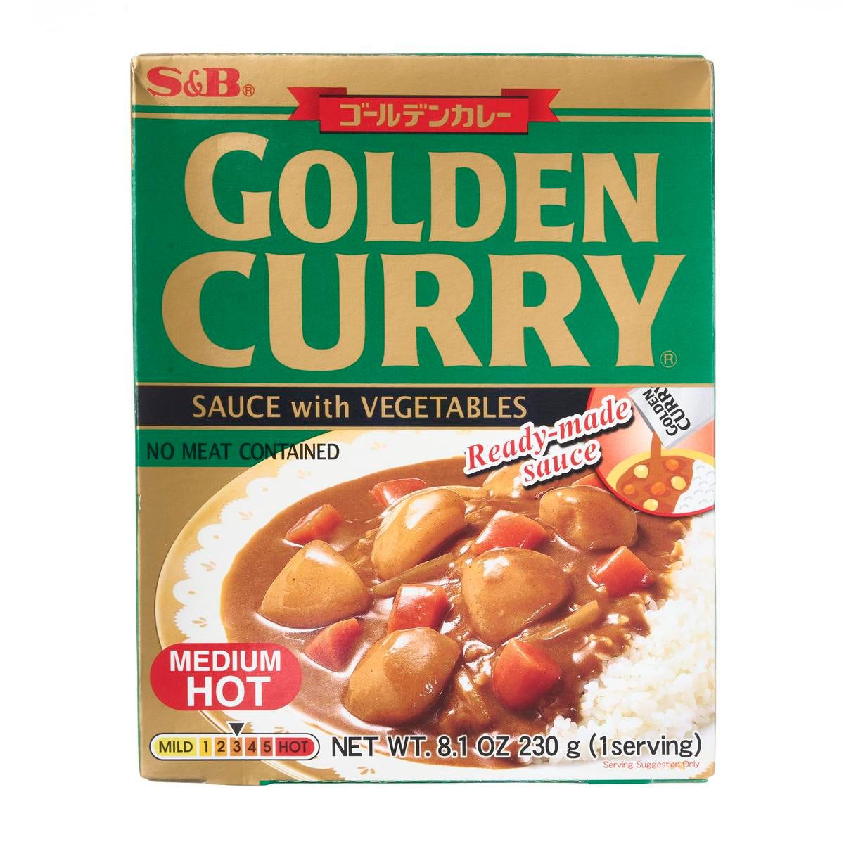 S b instant golden curry sauce medium hot