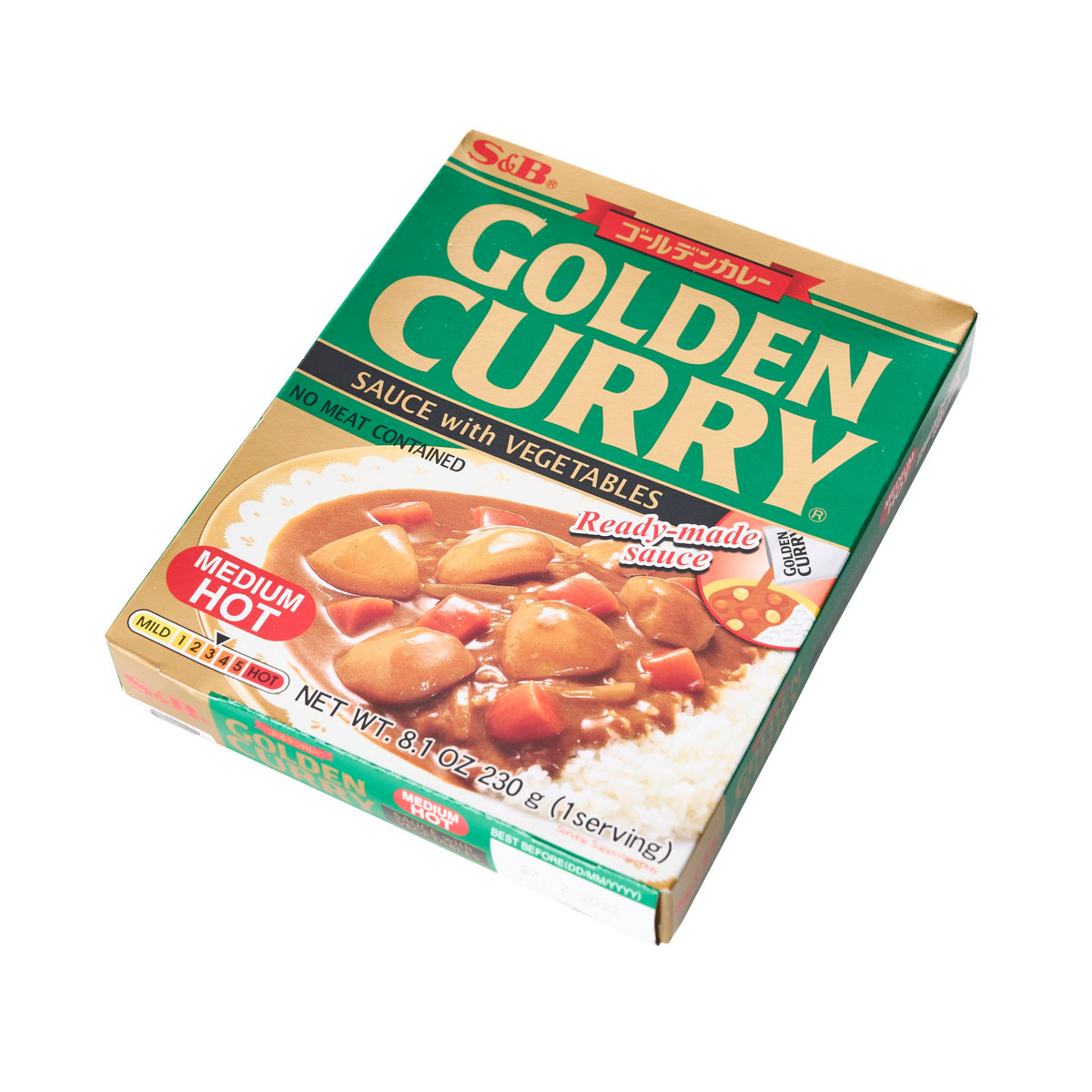 S&B Instant Golden Curry Sauce, Medium Hot