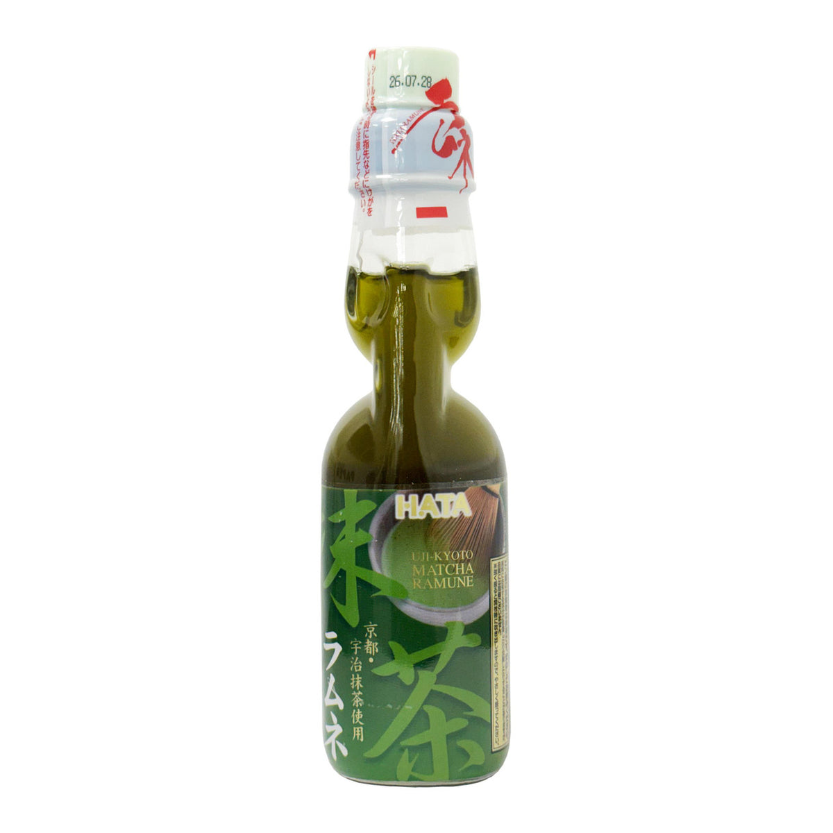 Hatakosen matcha green tea ramune soda