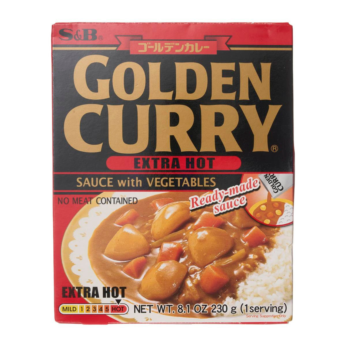S b instant golden curry sauce extra hot