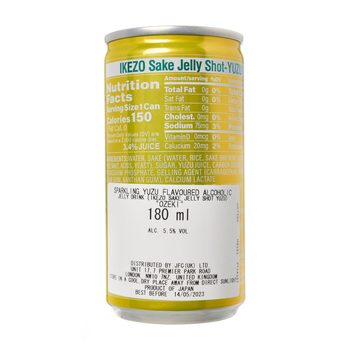 Ozeki Ikezo Tsuyameku Sparkling Jelly Yuzu Sake