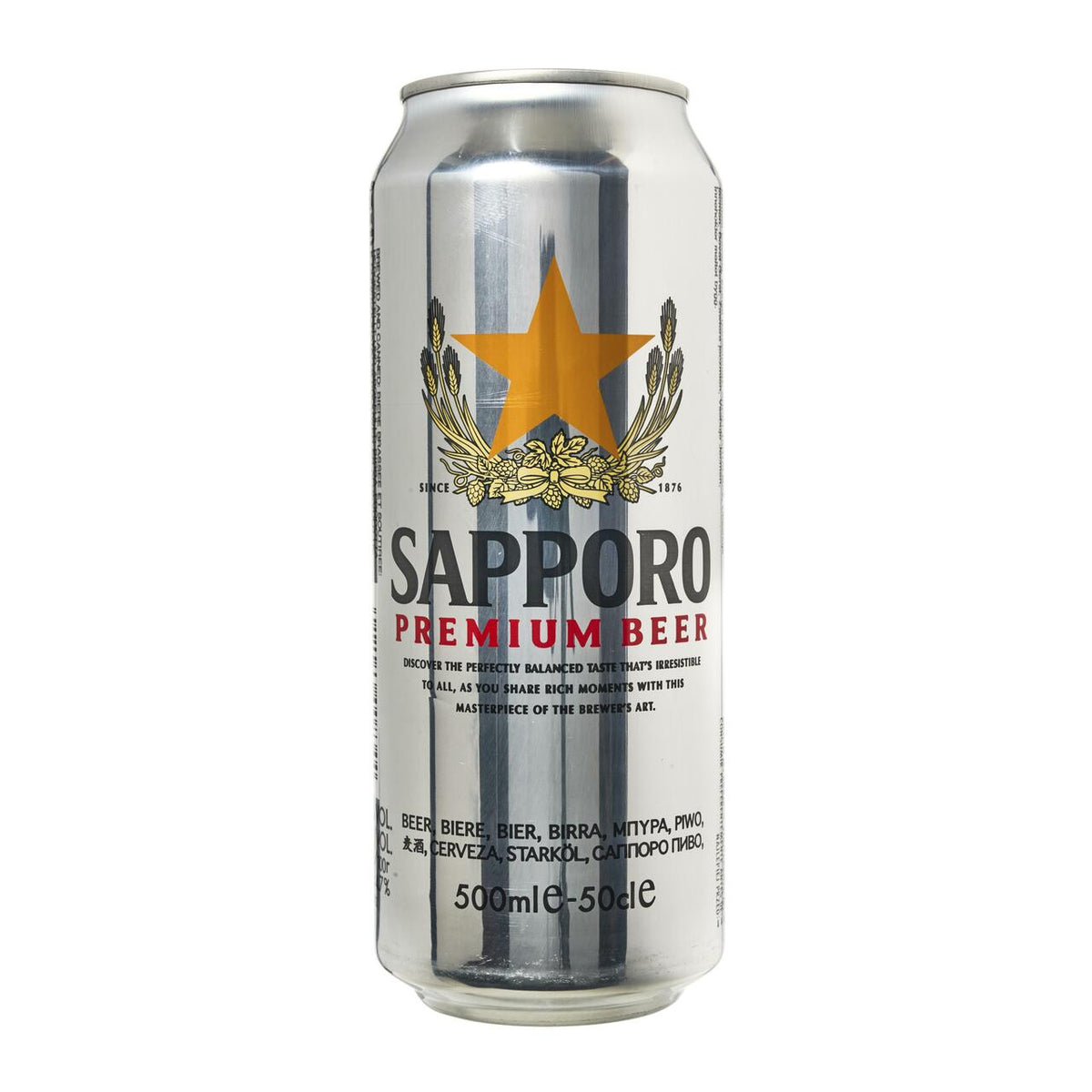 Sapporo premium lager beer
