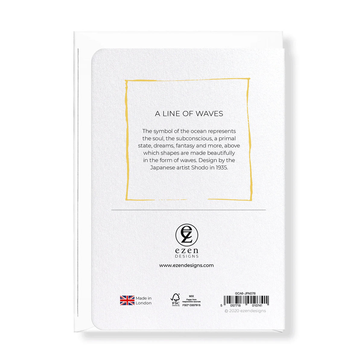 A Line of Waves Greeting Card