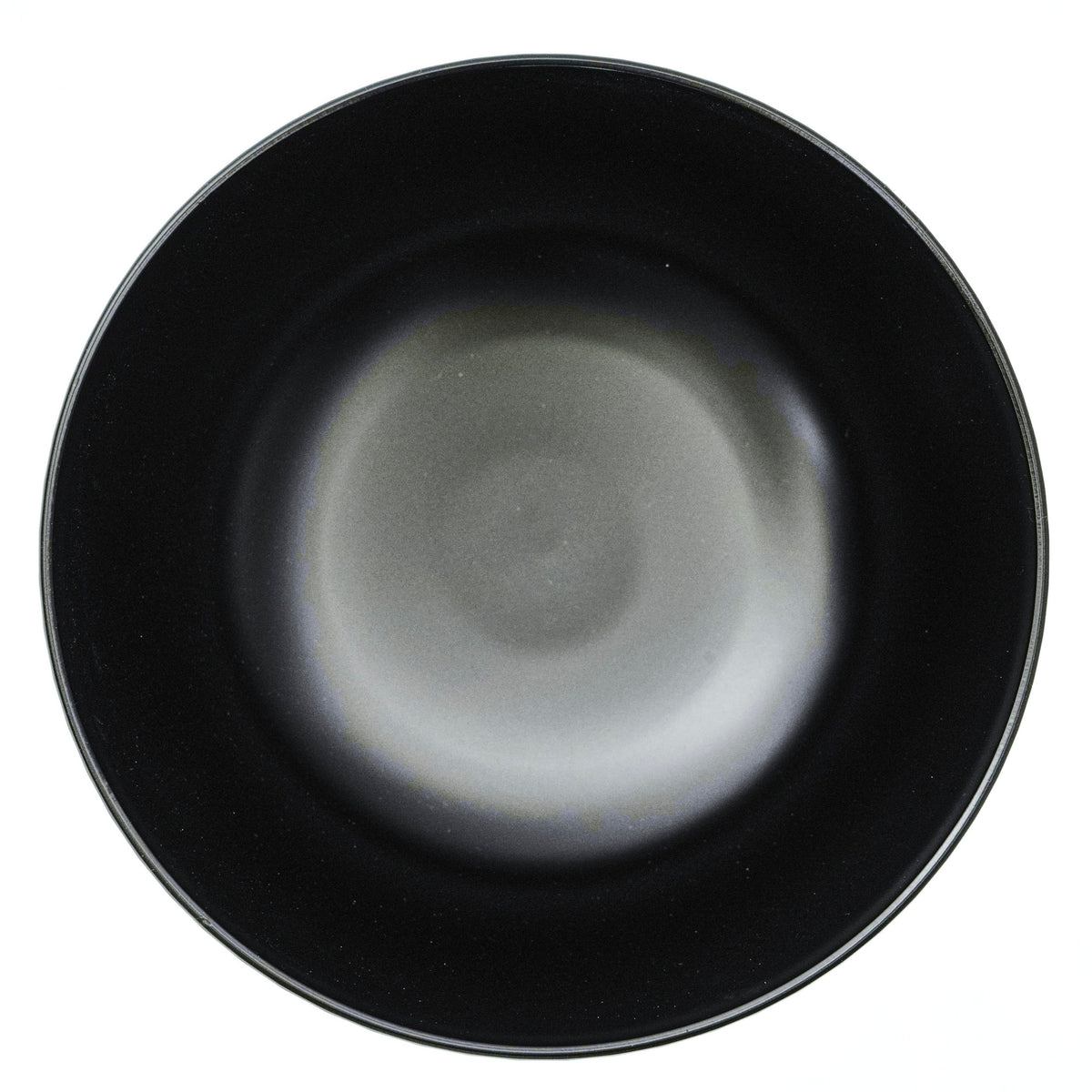 Tatsumiya Plastic Noodle Bowl - Dark Brown and Black, Ribbed Effect