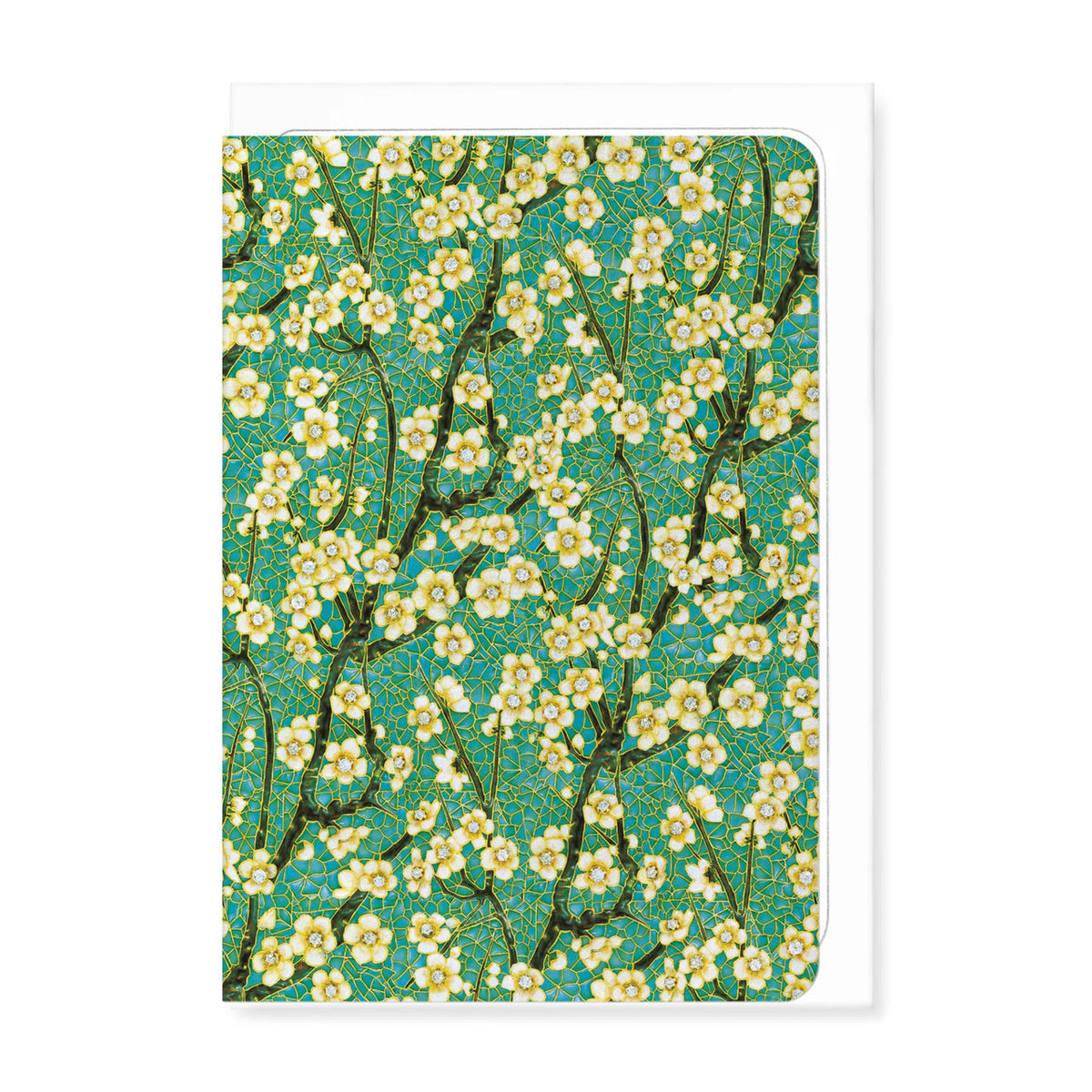 Japonisme blossoms greeting card