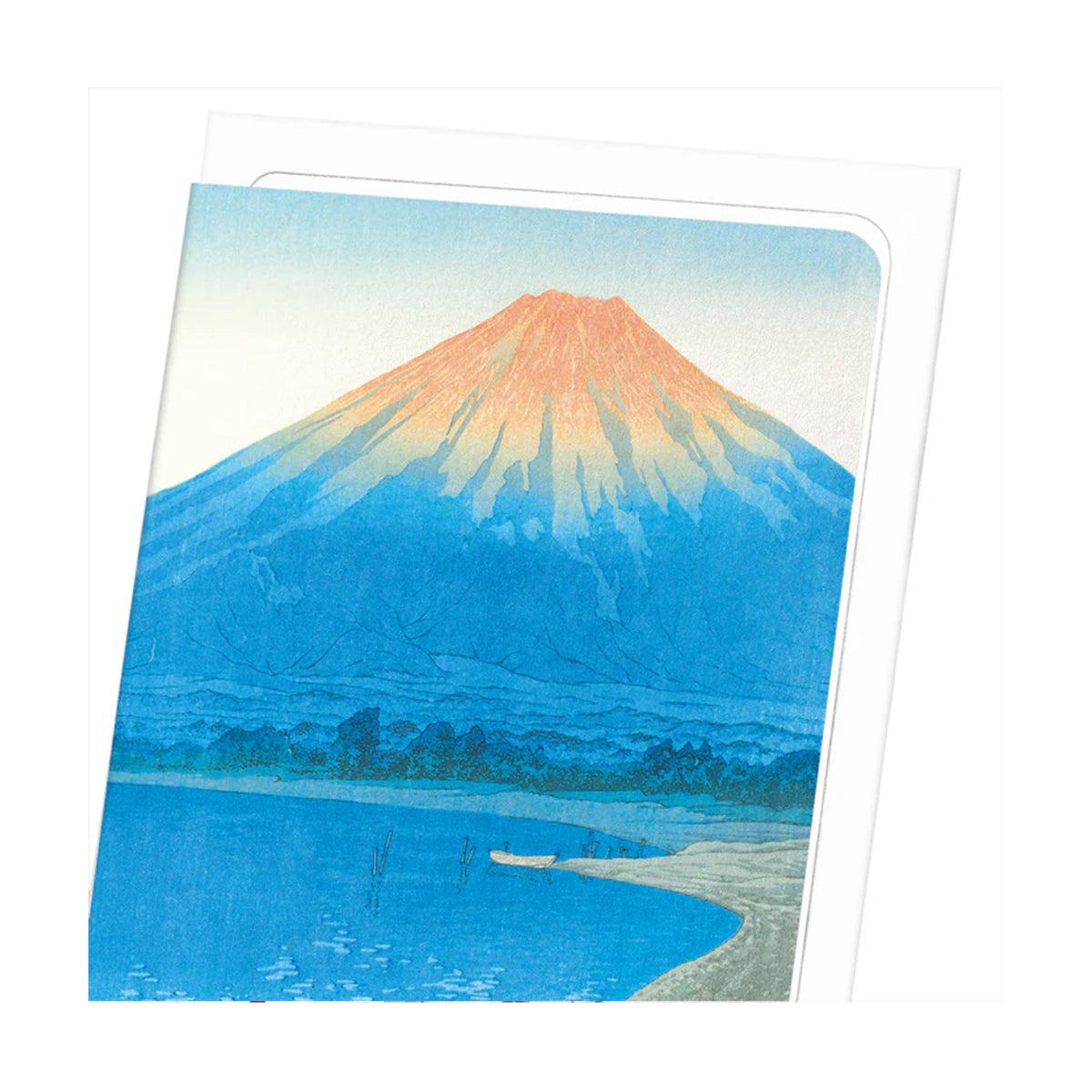 Dawn on Lake Yamanaka Greeting Card - 2