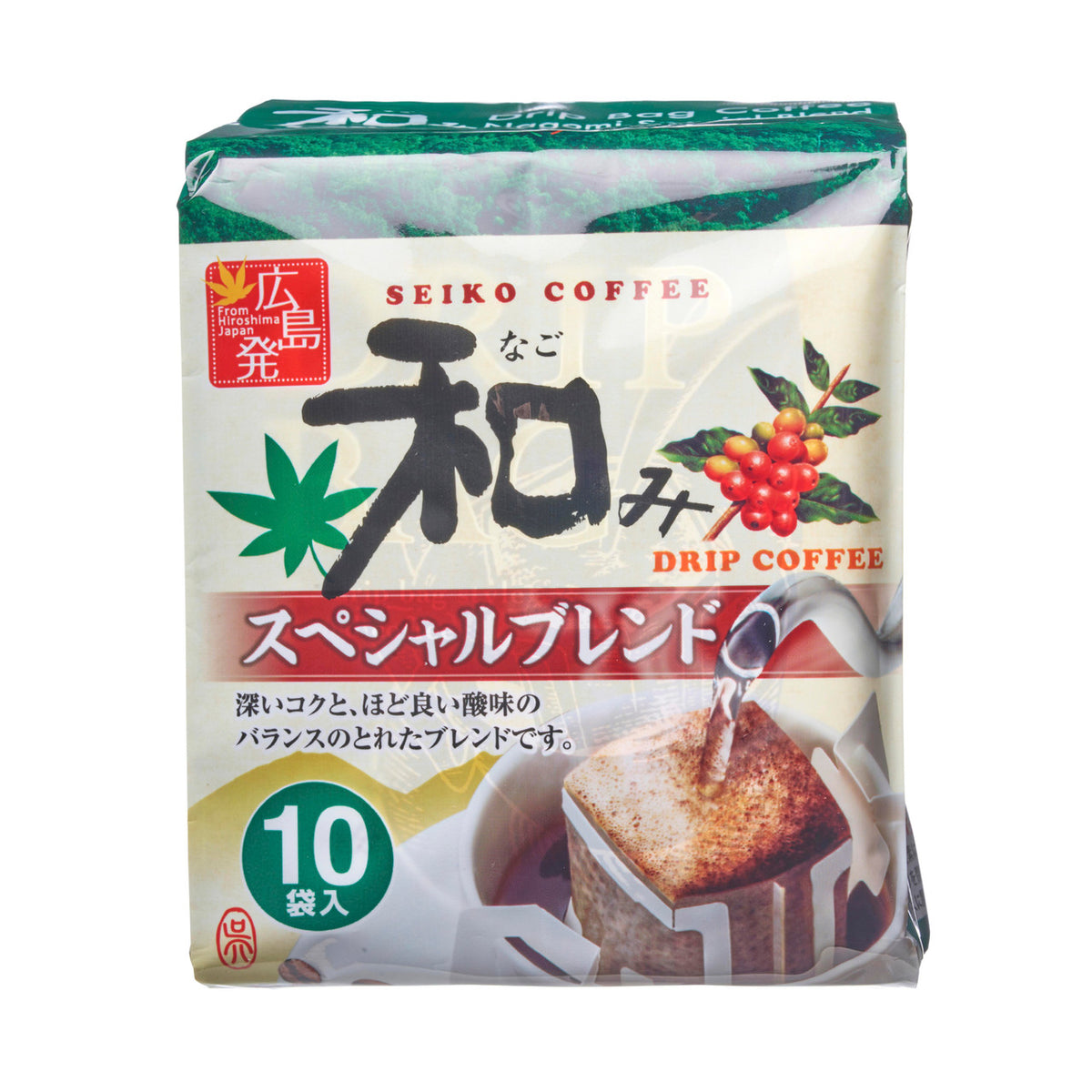 Seiko coffee nagomi special blend drip filter bag coffee