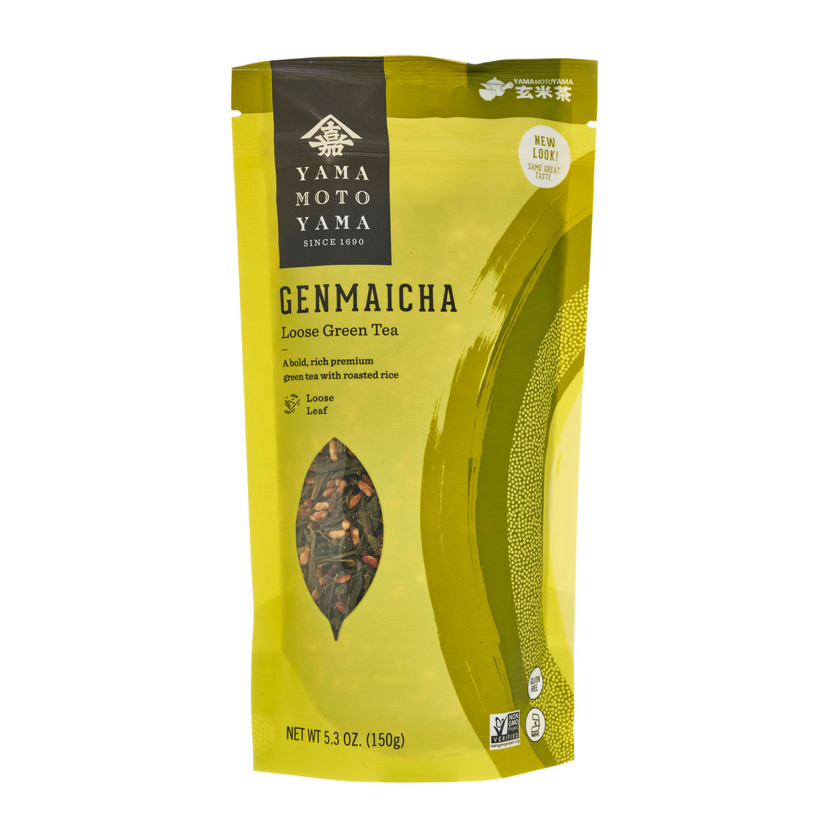Yamamotoyama genmaicha loose roasted brown rice with green tea