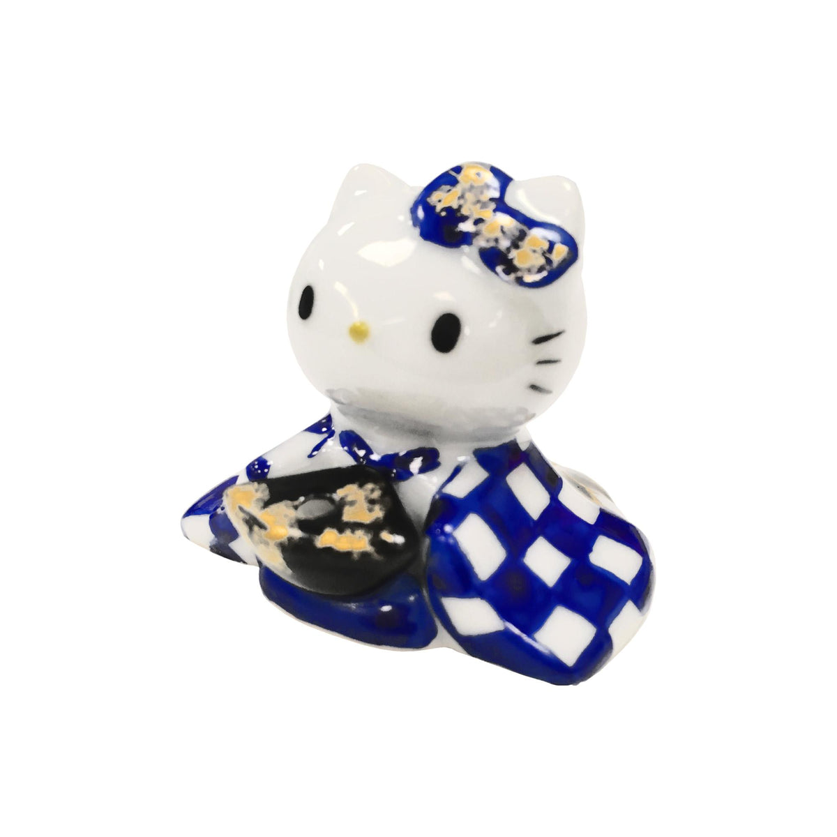 Sanrio Hello Kitty Tachikichi Ceramic Traditional Incense Holder - Blue - 5