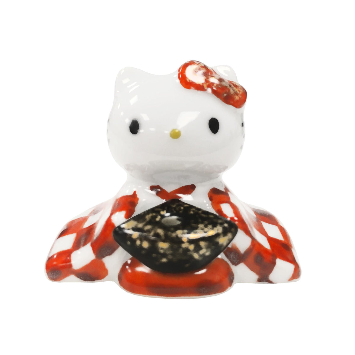 Sanrio Hello Kitty Tachikichi Ceramic Traditional Incense Holder - Red