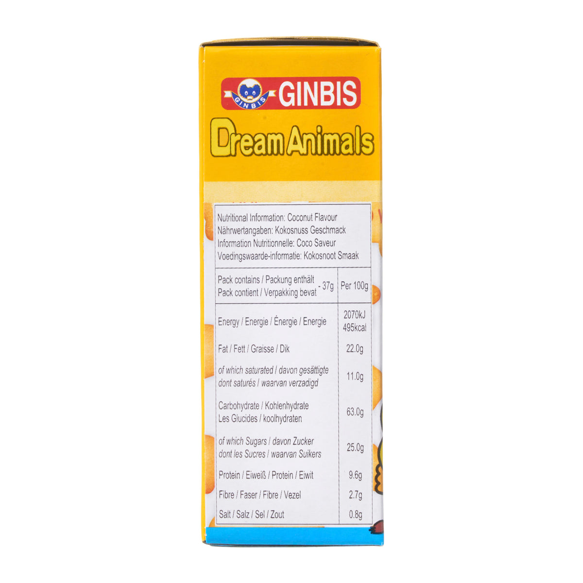 Ginbis Dream Animals Coconut Flavoured Biscuits