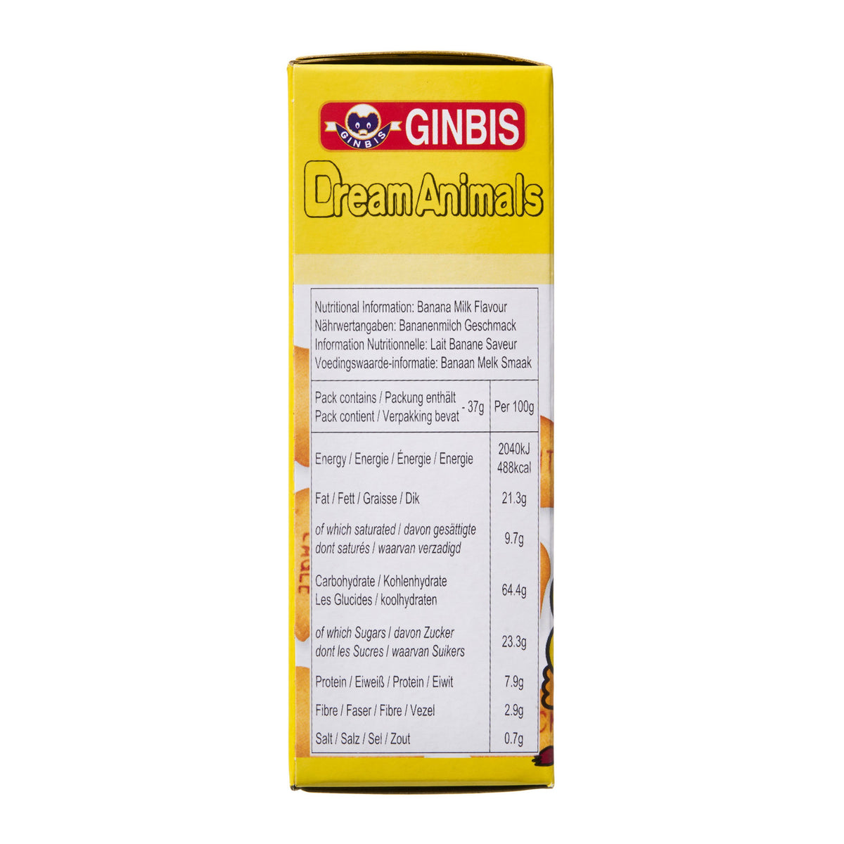 Ginbis Dream Animals Banana Flavoured Biscuits