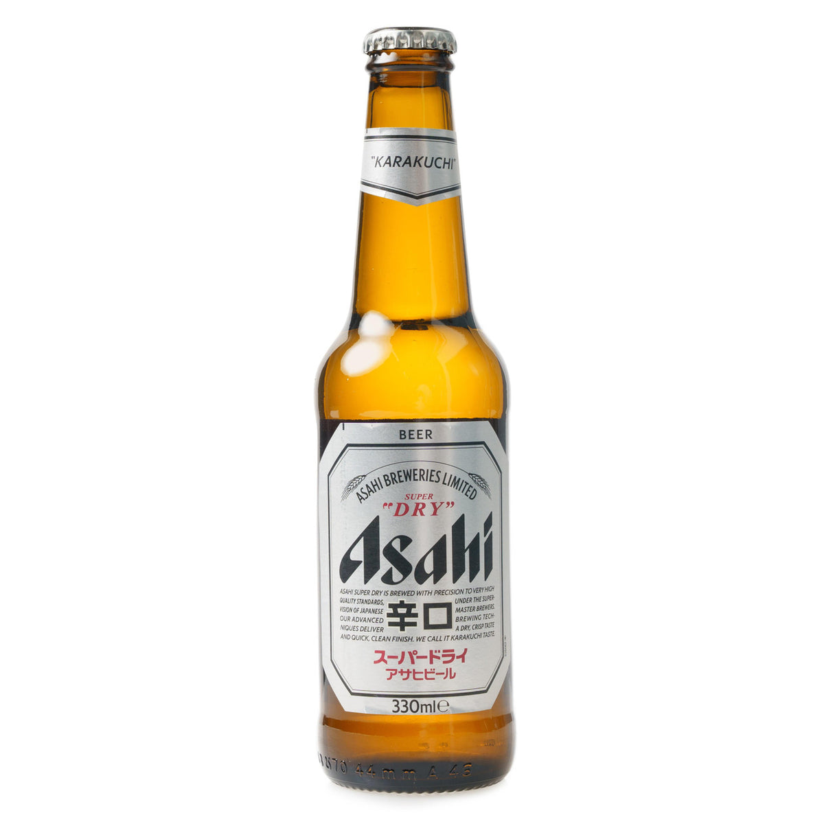 Asahi super dry bottled beer