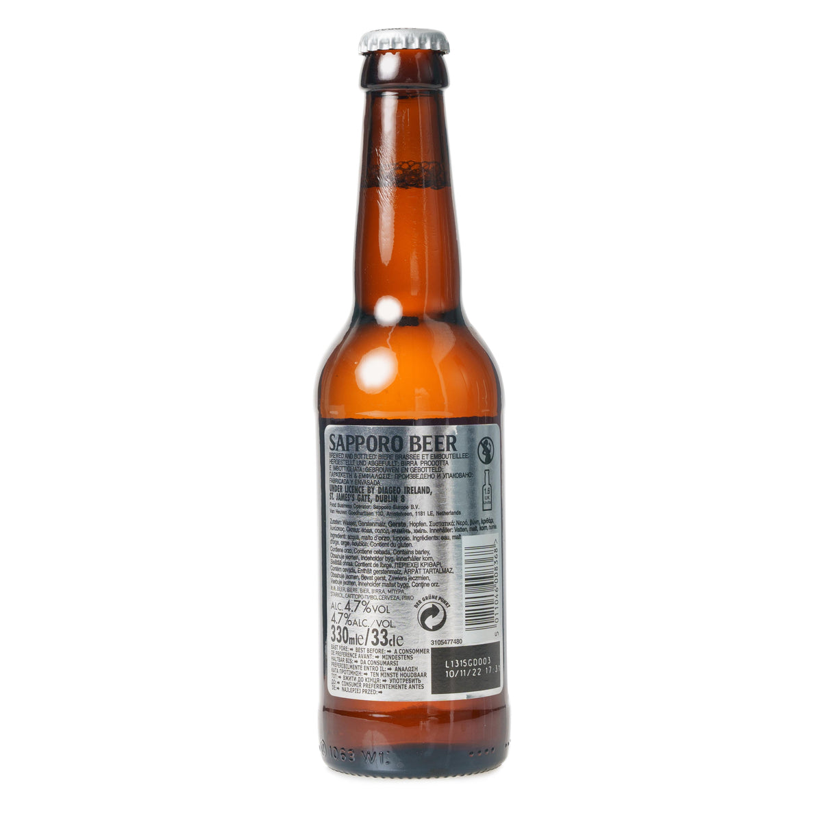 Sapporo Premium Bottled Beer